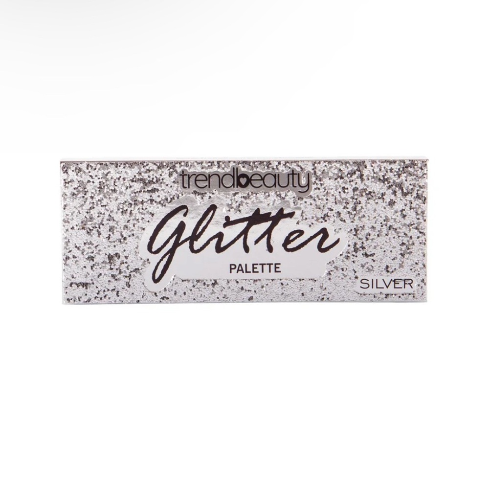 Trend Beauty Glitter Eyeshadow Palette -Silver Edition